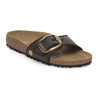 Madrid Big Buckle Raffia Textile