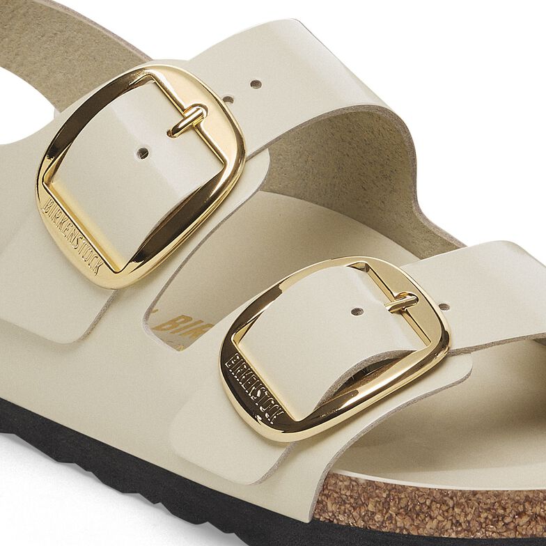 Milano Big Buckle Natural Leather Patent Milano Big Buckle Natural Leather Patent