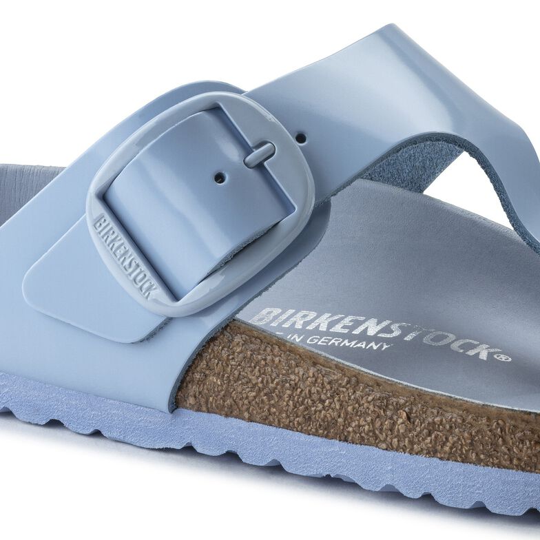 Gizeh Big Buckle Natural Leather Patent Gizeh Big Buckle Natural Leather Patent