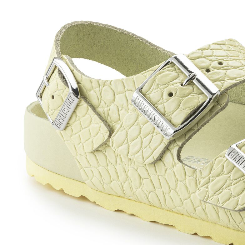 Milano Rivet Logo Natural Leather Embossed Milano Rivet Logo Natural Leather Embossed