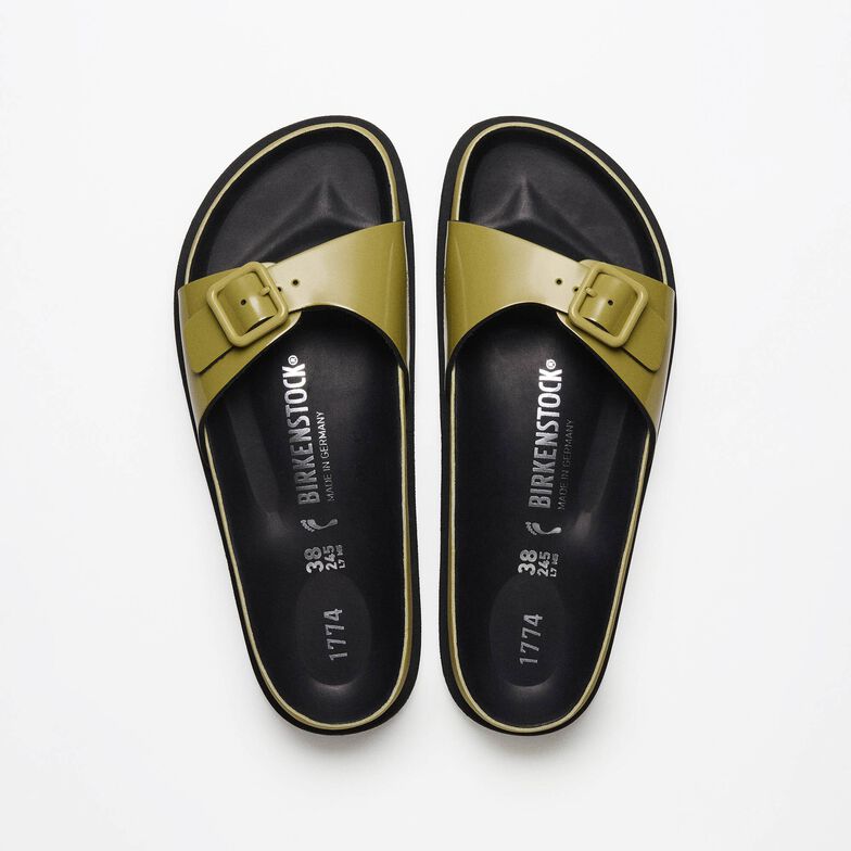 1774 Madrid Leather Patent Leather Golden Olive