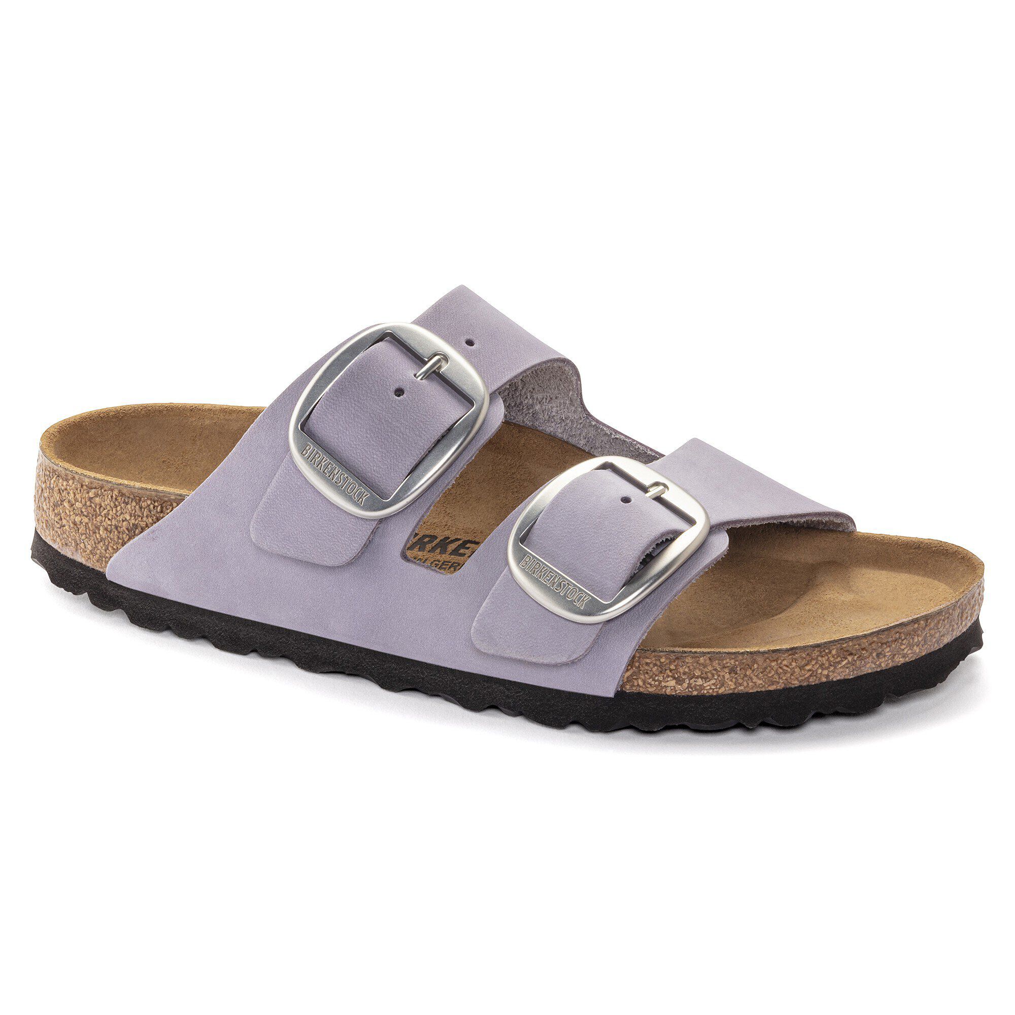Arizona Big Buckle Nubuck Leather Purple Fog BIRKENSTOCK