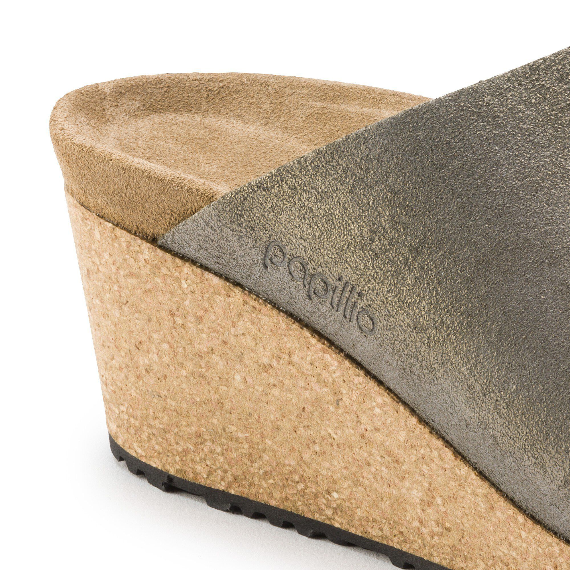 Birkenstock washed metallic stone gold top