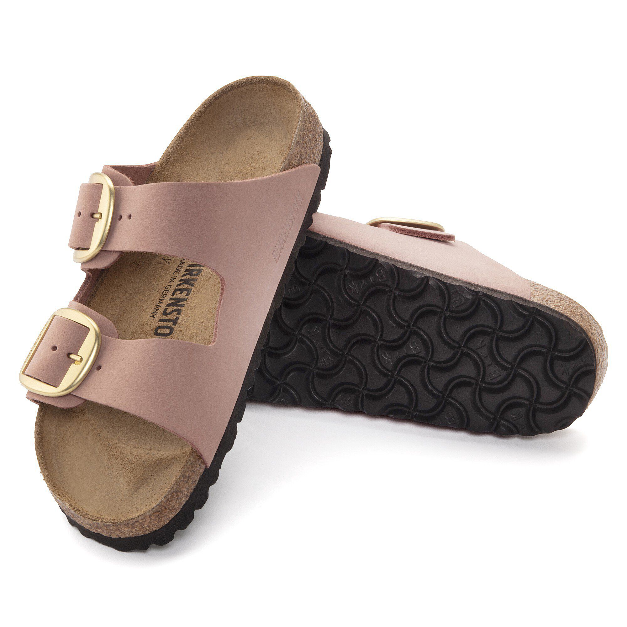 Arizona Big Buckle Nubuck Leather Old Rose BIRKENSTOCK