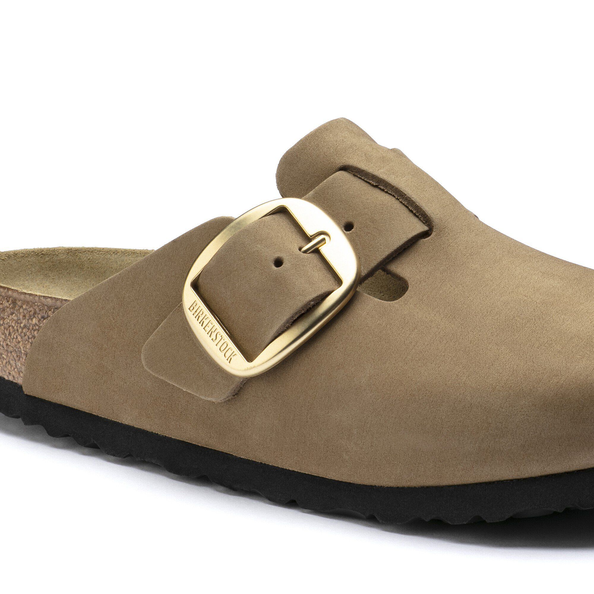 Boston Big Buckle Nubuck Leather Mud Green BIRKENSTOCK