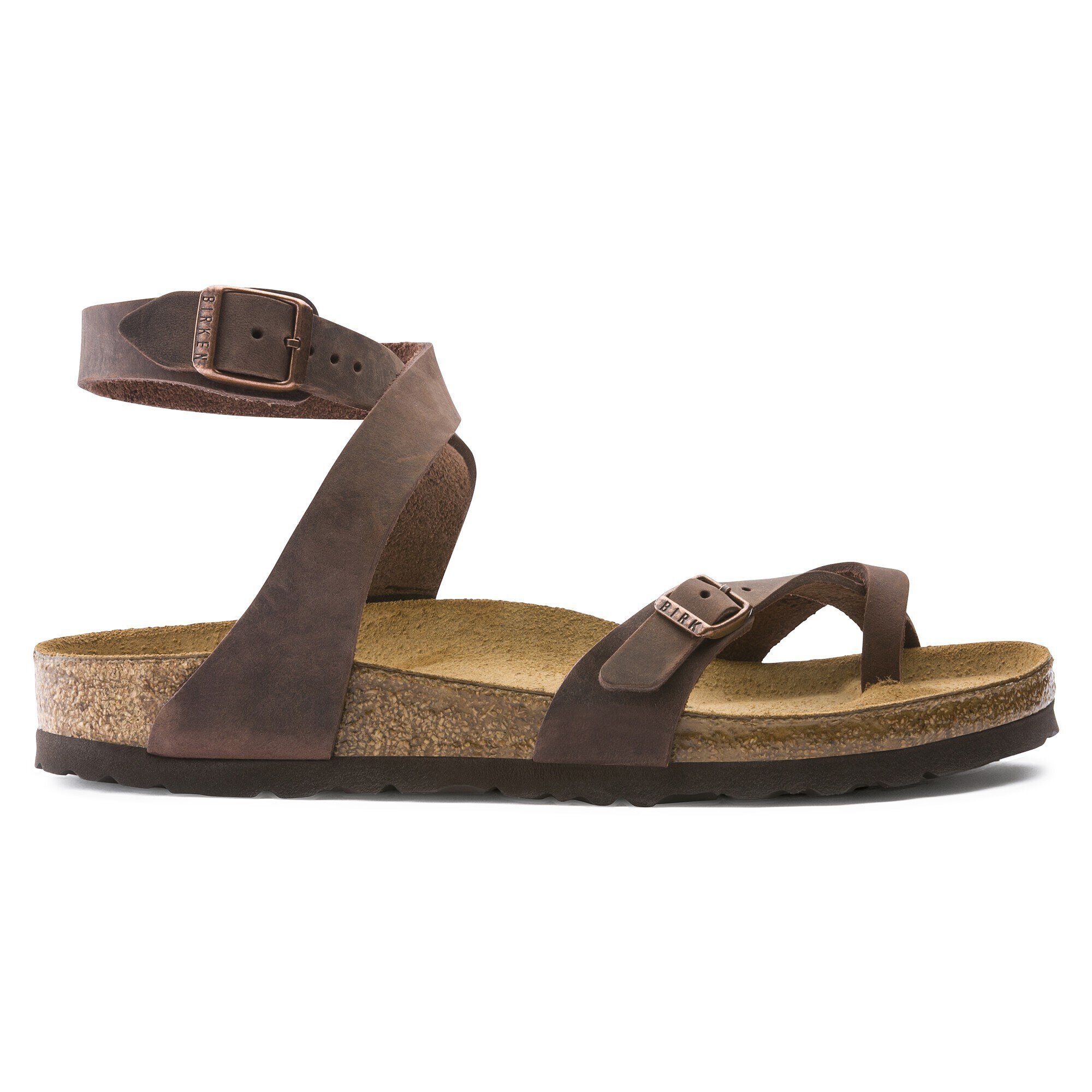 Birkenstock yara oiled leather tobacco on sale