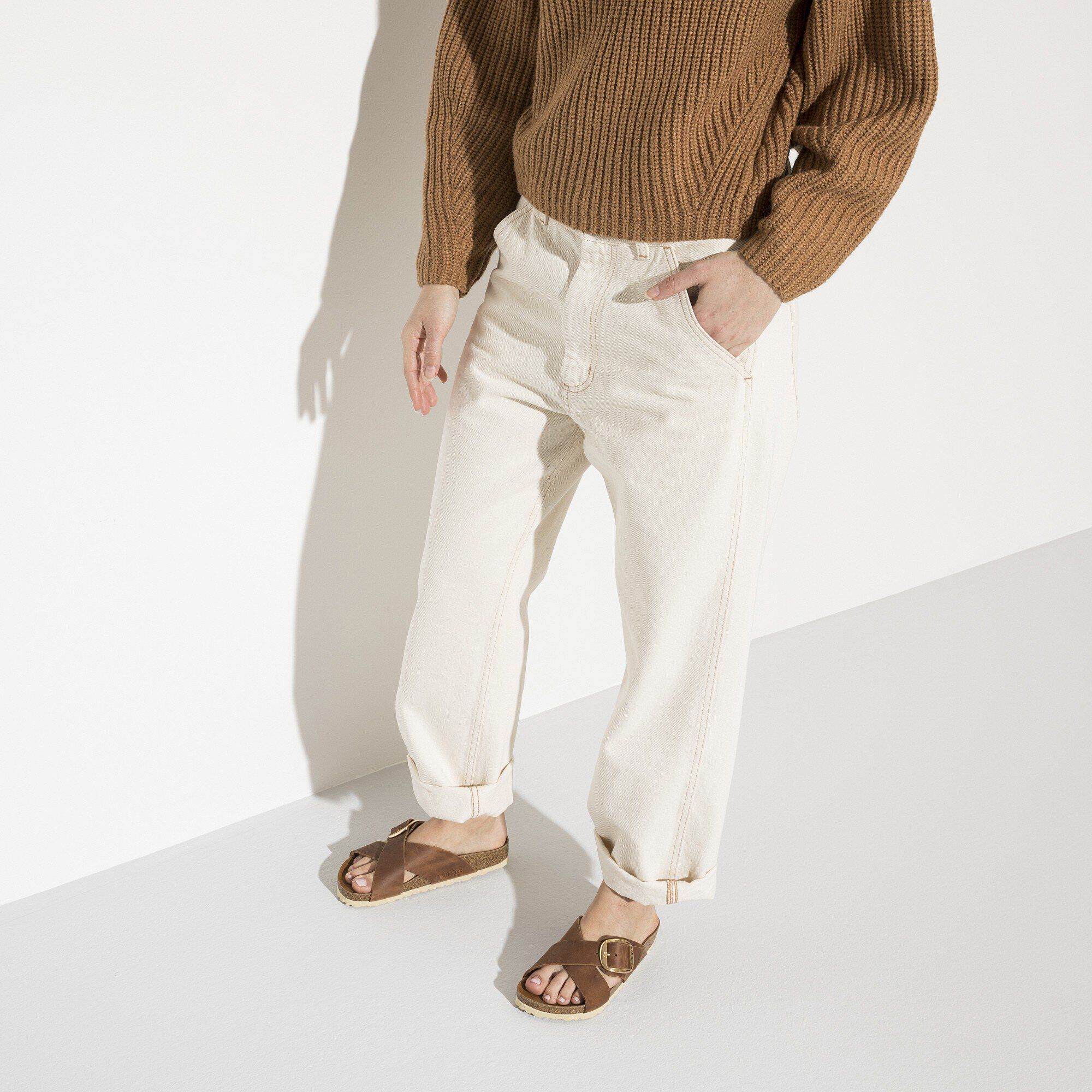 Siena Big Buckle Natural Leather Oiled