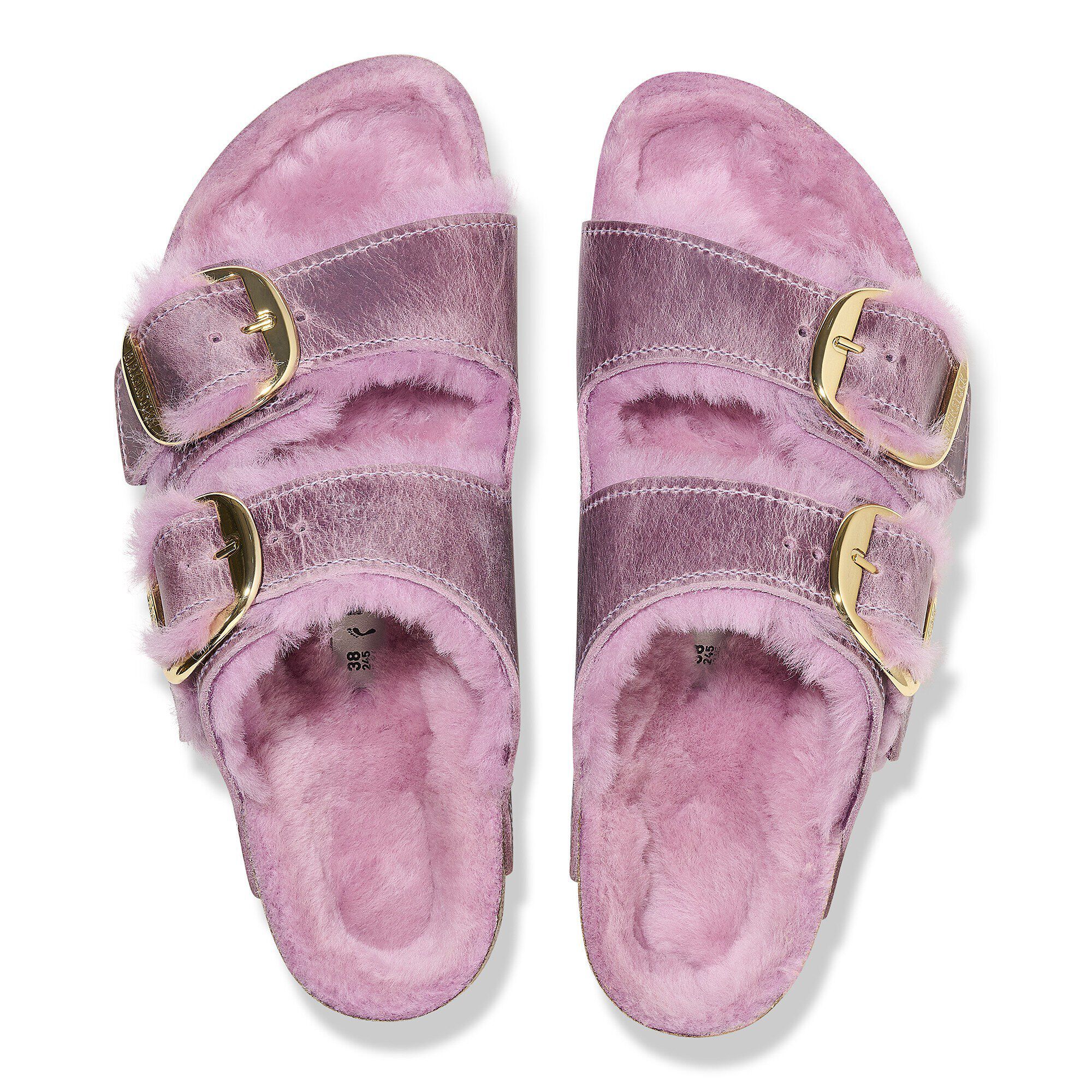 Arizona Big Buckle Shearling Natural Leather Oiled