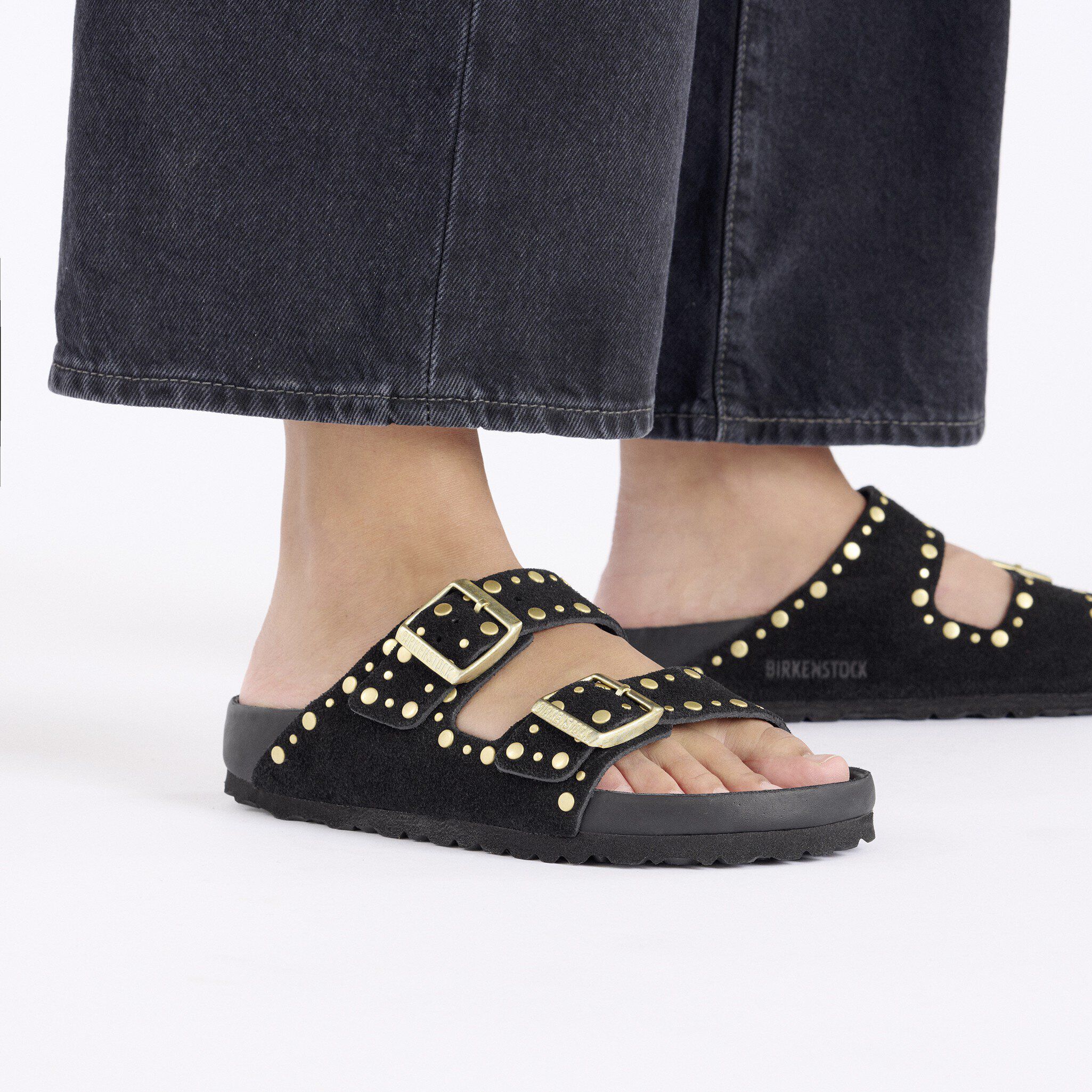 Arizona Rivet Suede Leather