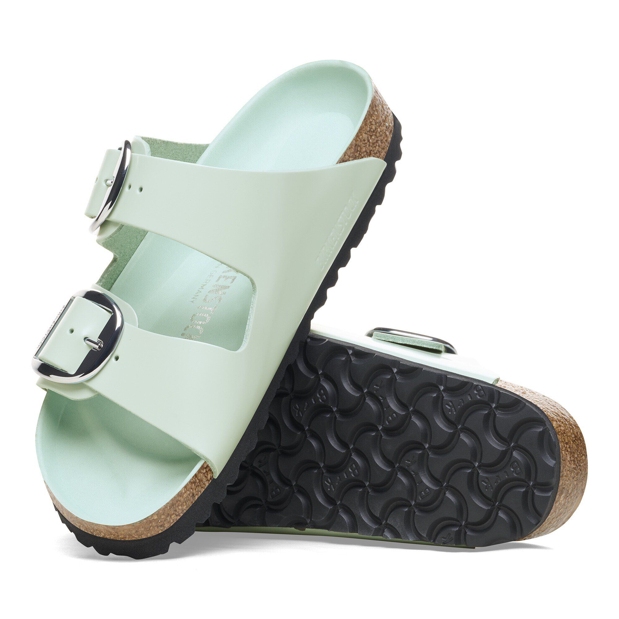 Arizona Big Buckle Natural Leather Patent