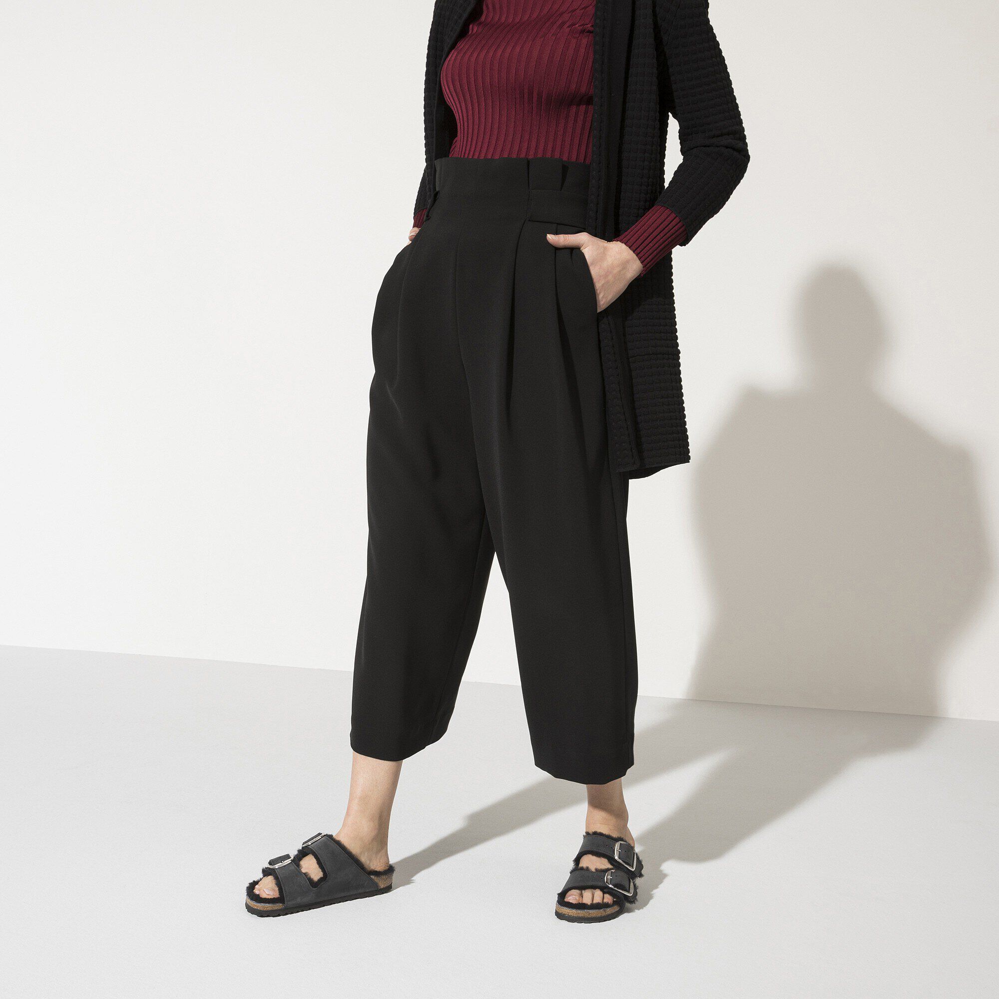 Arizona Big Buckle Shearling Natural Leather Oiled