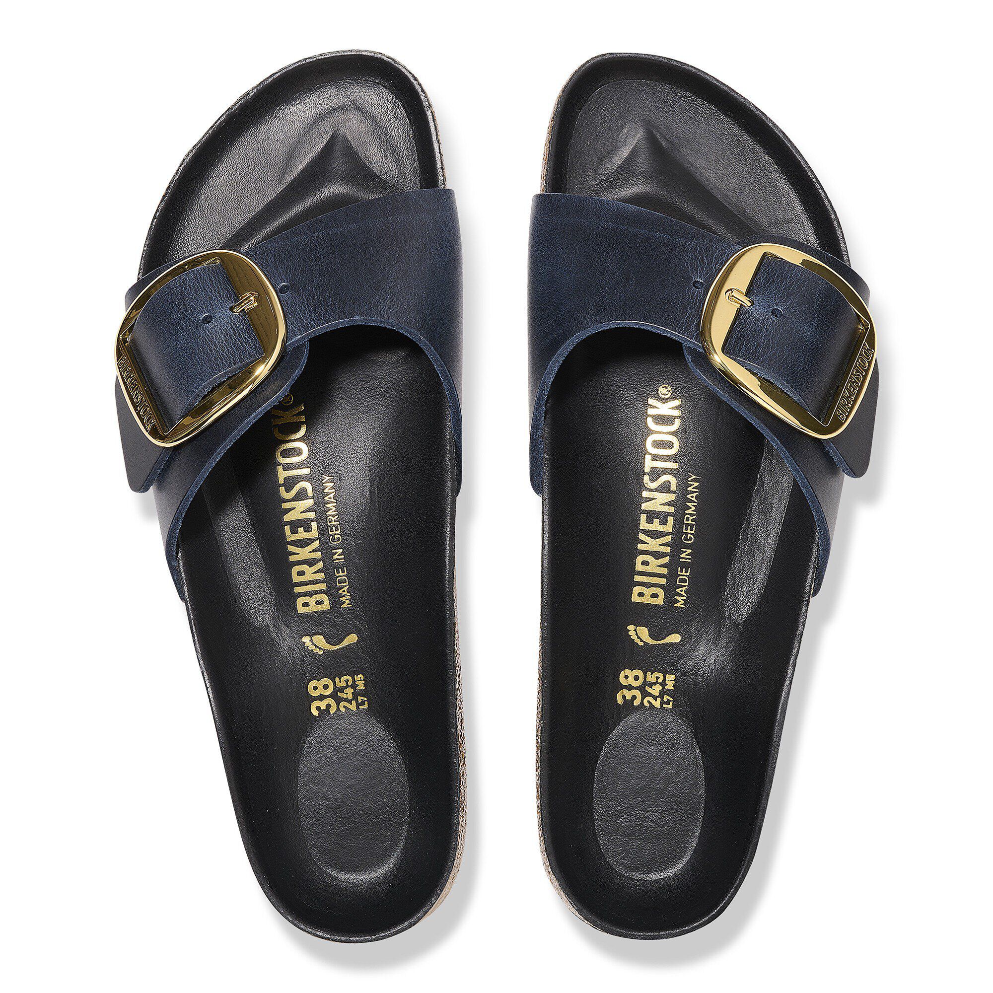 Madrid Big Buckle Natural Leather Oiled