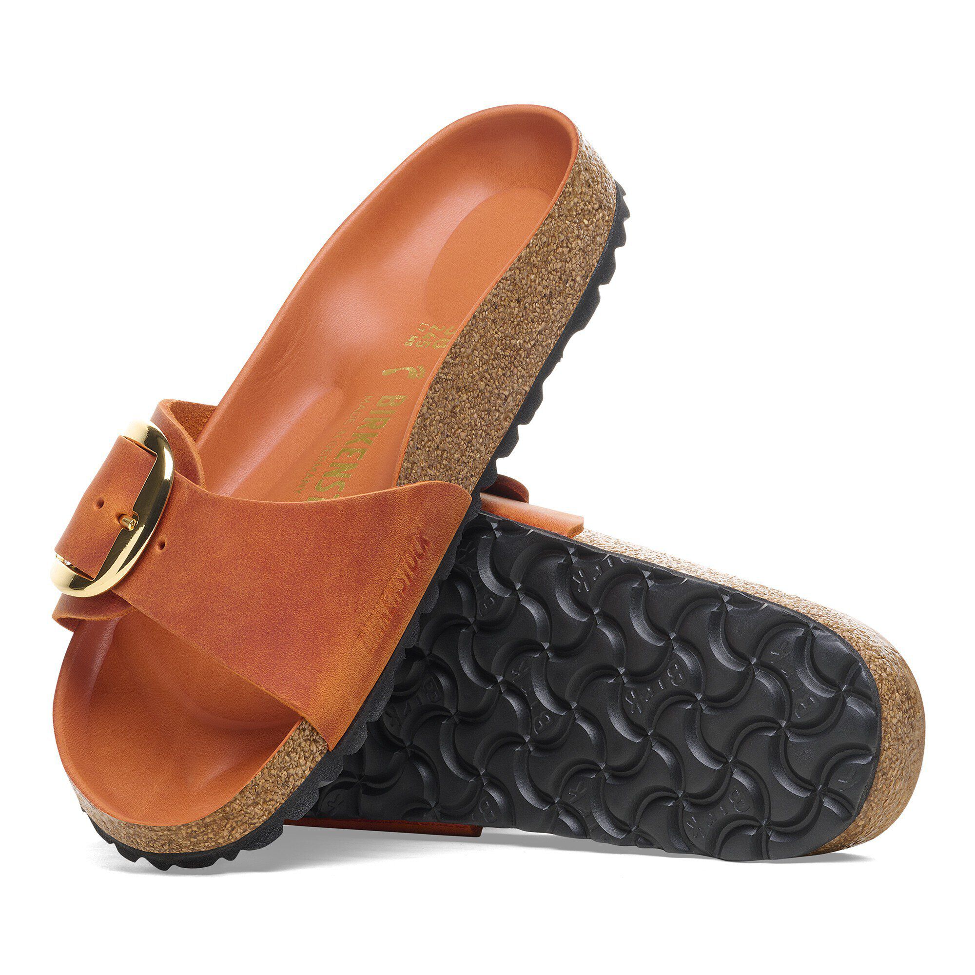 Madrid Big Buckle Natural Leather Oiled