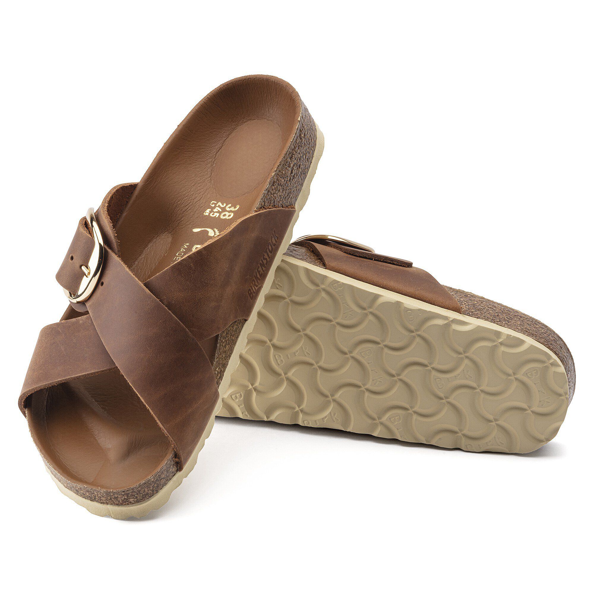 Siena Big Buckle Natural Leather Oiled