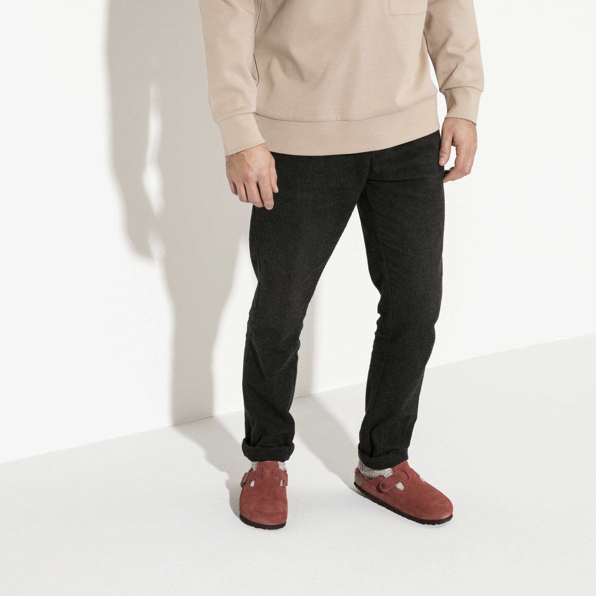 Boston Shearling Suede Leather