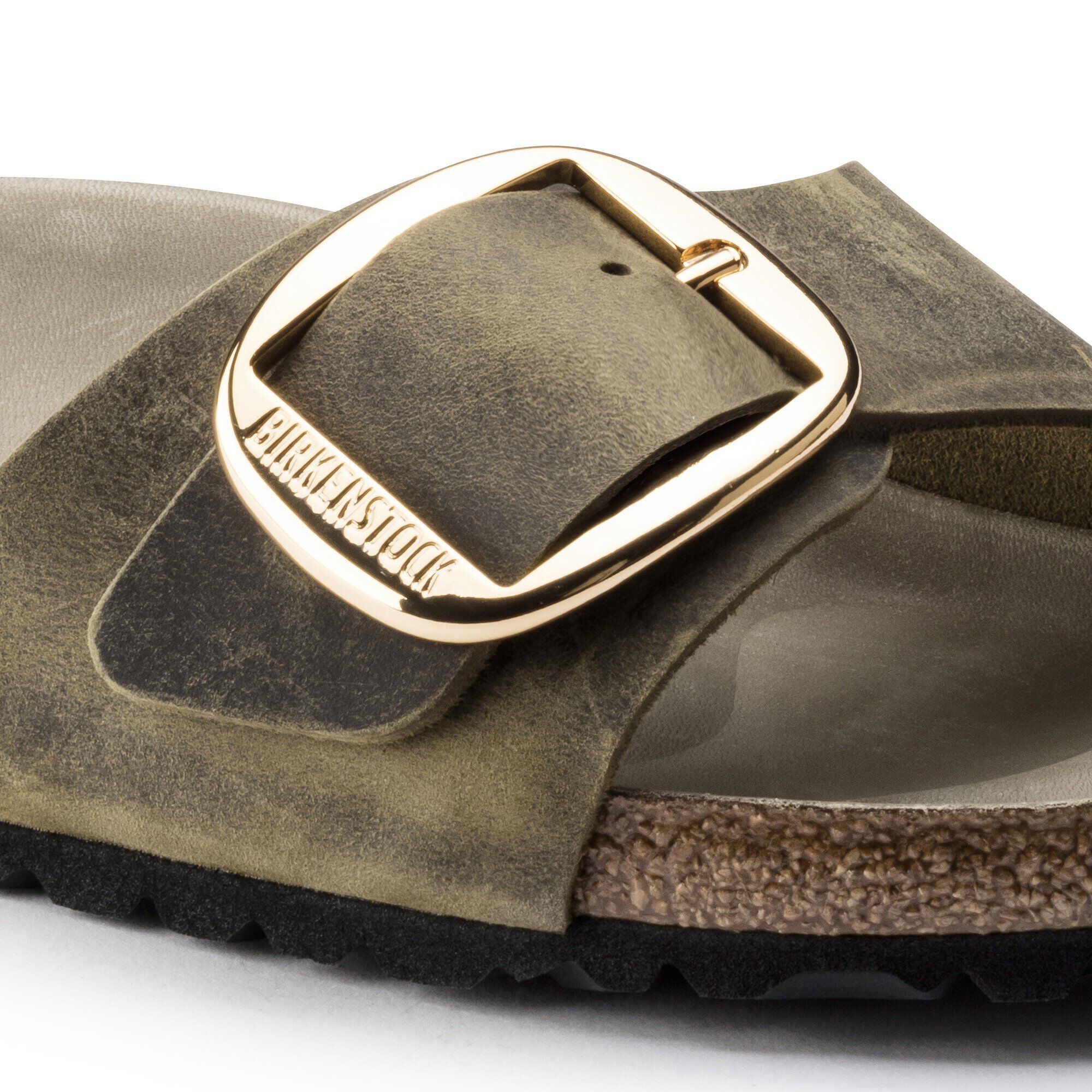 Madrid Big Buckle Natural Leather Oiled