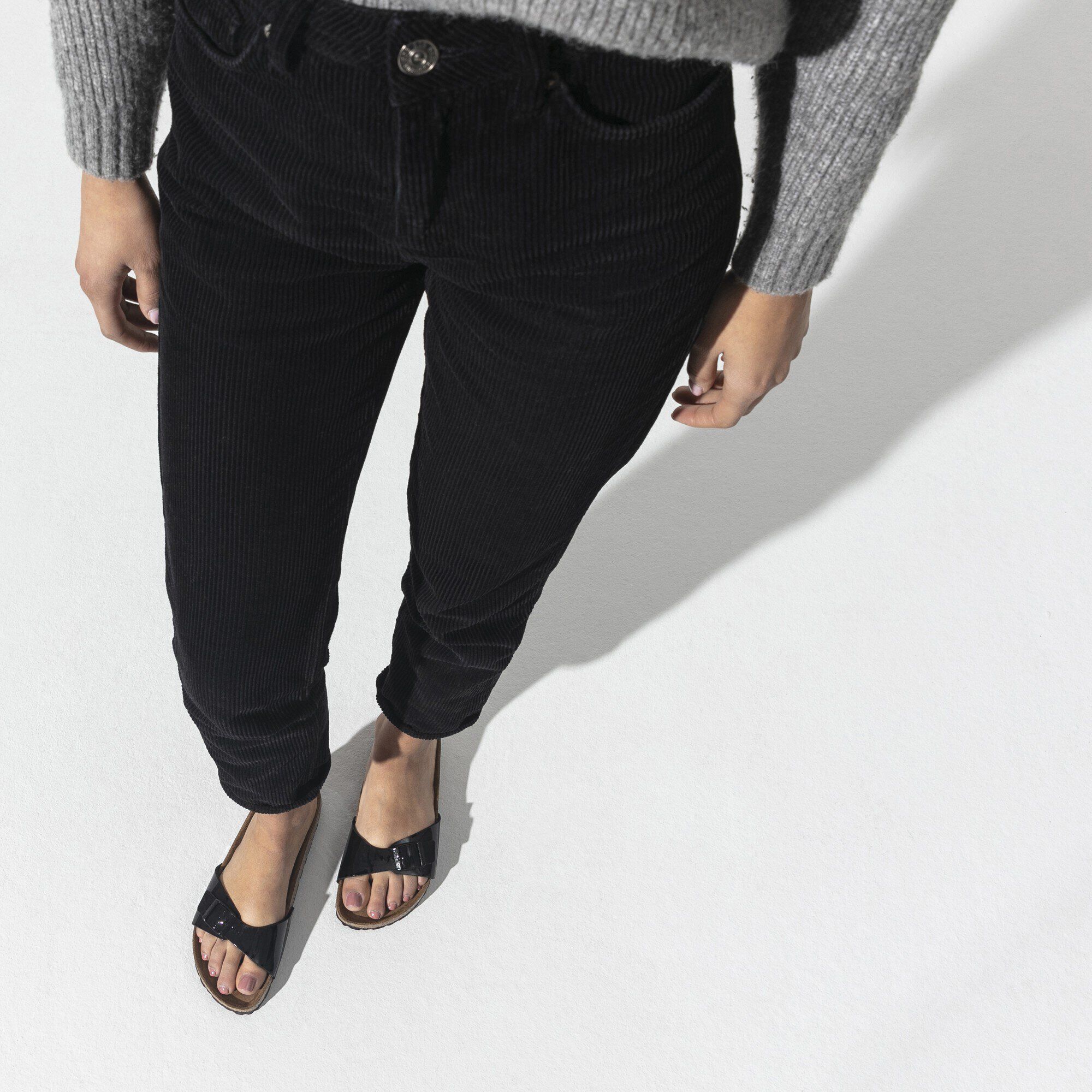 Madrid Birko-Flor Patent with a female model