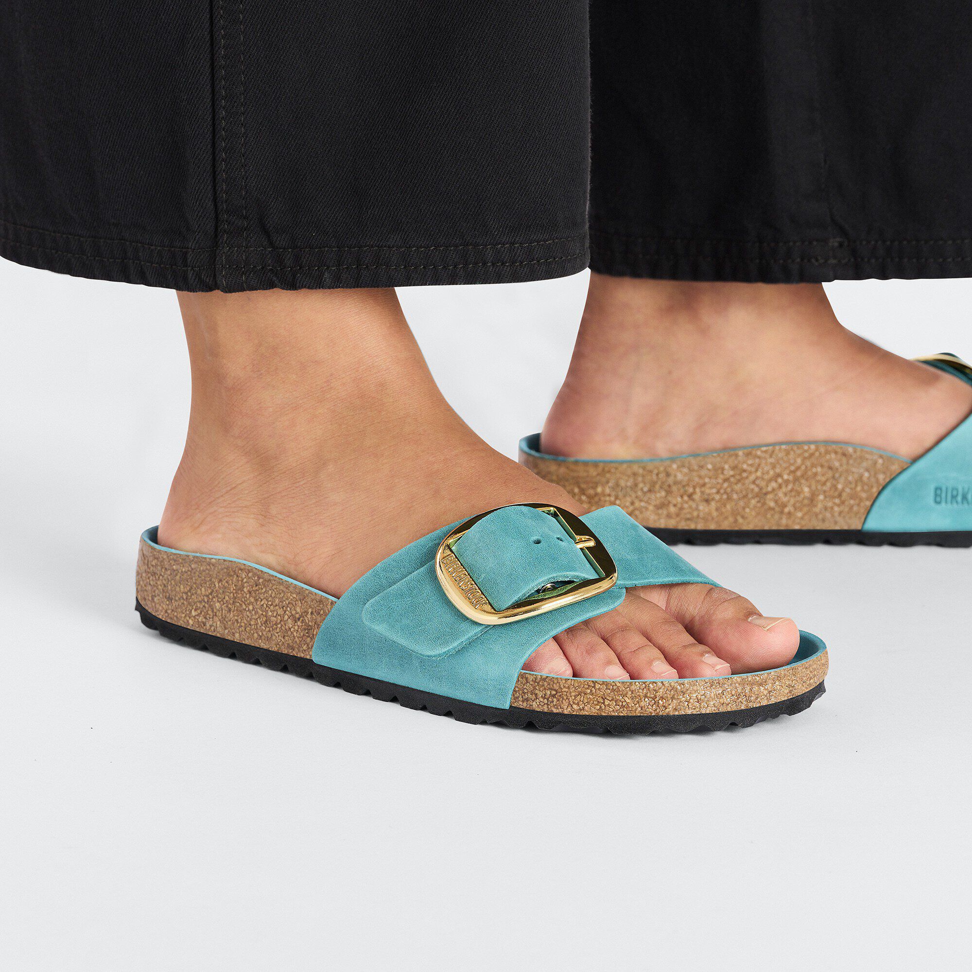 Madrid Big Buckle Natural Leather Oiled