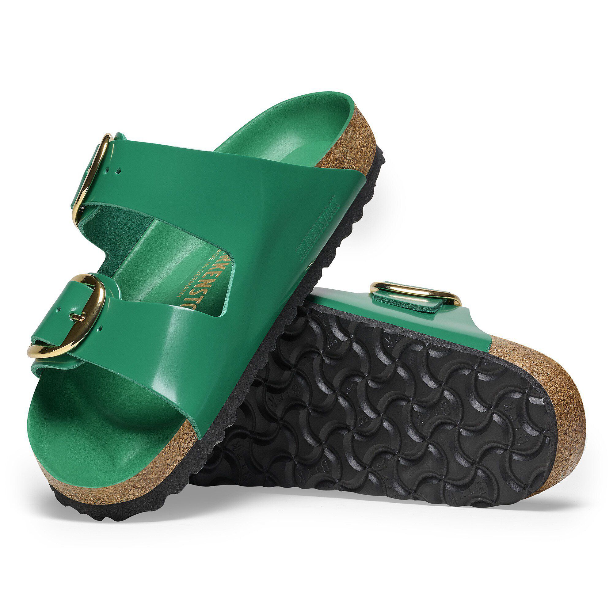 Arizona Big Buckle Natural Leather Patent