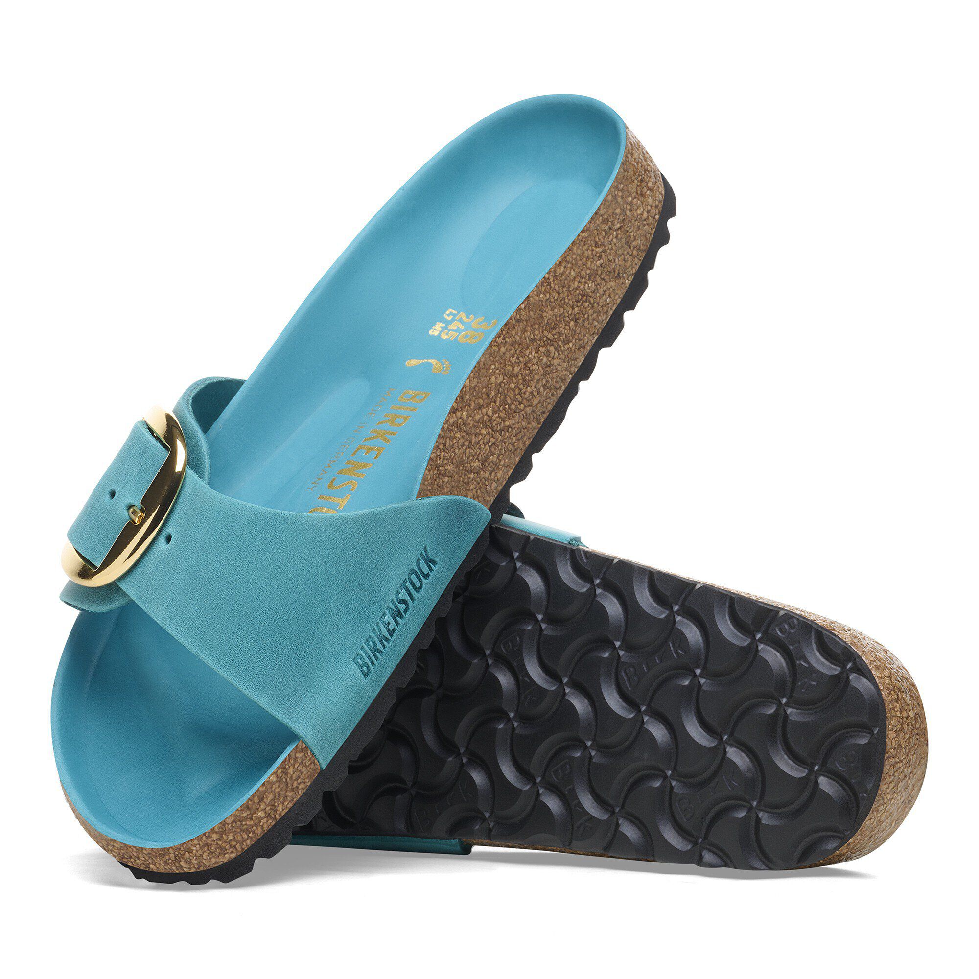 Madrid Big Buckle Natural Leather Oiled